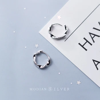 

Modian 2019 Autumn Fashion Irregular Hoop Earrings Charm Classic Round Gold Color Jewelry For Women Female Anniversary Gift