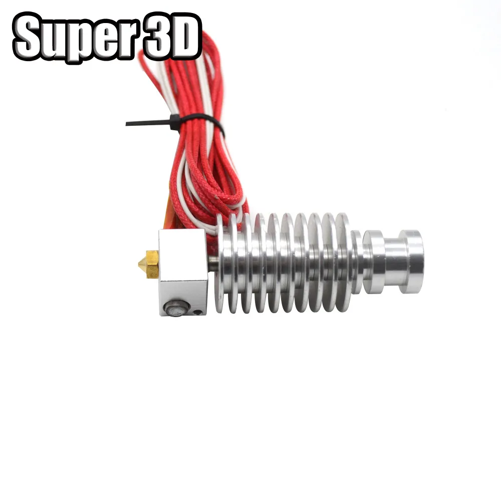 3D طابعة V5 tête Hotend ل 1.75 ملليمتر أو 3 ملليمتر بودين الطارد لمسافات طويلة 0.4 ملليمتر فوهة حجم E3D