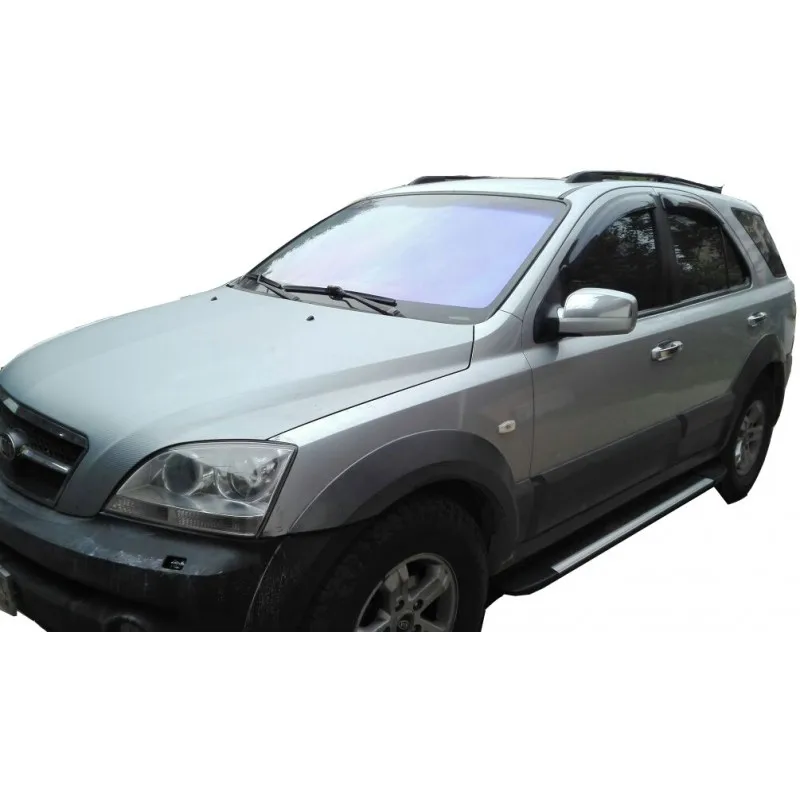 Боковые пороги(подножки) для Kia Sorento(2002-2010) zaliv ELEGANS-KSorento