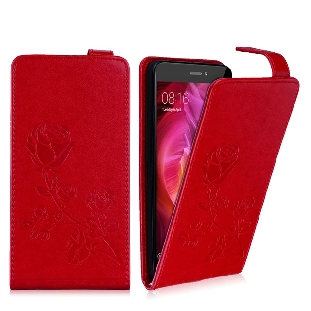 Cheap Flip Leather Cases for Xiaomi Redmi Note 4 Note4 Wallet Phone Case Cover for Xiaomi Redmi 4X 3s Note 3 Note4 Pro Rose Etui Coque