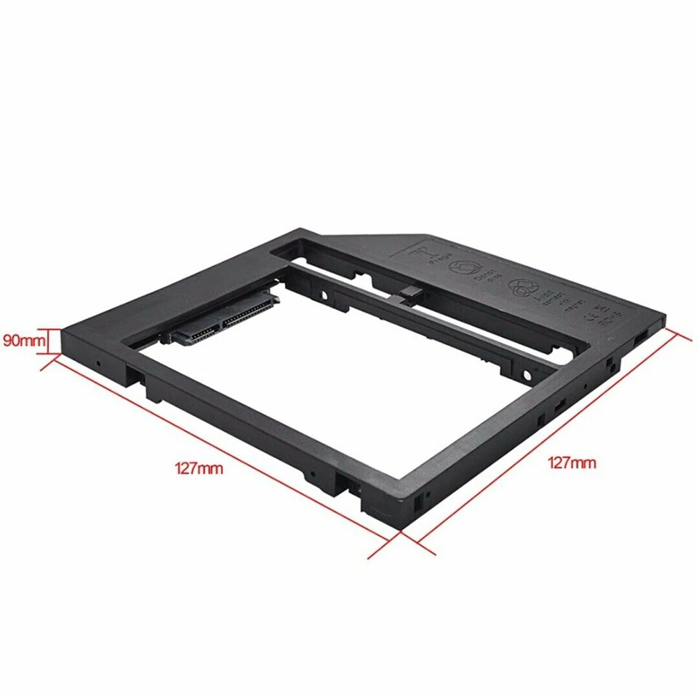 2-й SATA второй HDD Caddy для SATA 2," HDD SSD 9,0 мм Корпус для ноутбука CD rom аксессуары