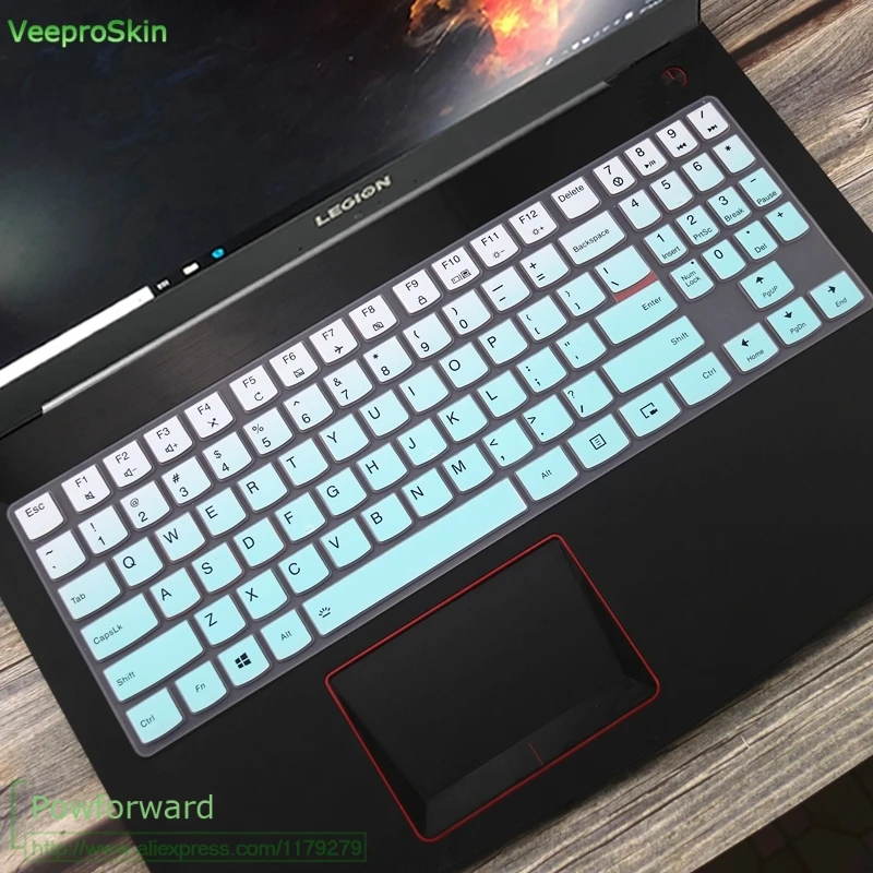 Силиконовая клавиатура защитная оболочка покрытие для 15,6 ''lenovo Легион Y720 Y540 Y530 Y520 R720 Y7000(15'') Y730 Y740(17 ''