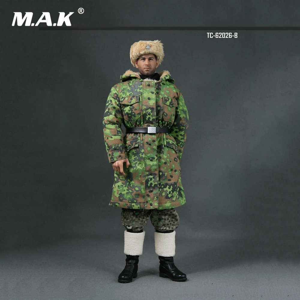

1/6 Scale WWII German Soldier Uniforms Winter Clothes Models for 12 inches Action Figure
