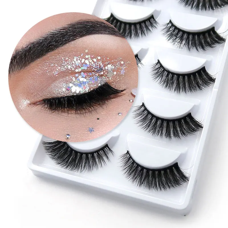 

5 pairs 3d mink eyelashes false eyelashes eyelash extension mink lashes makeup eye lashes