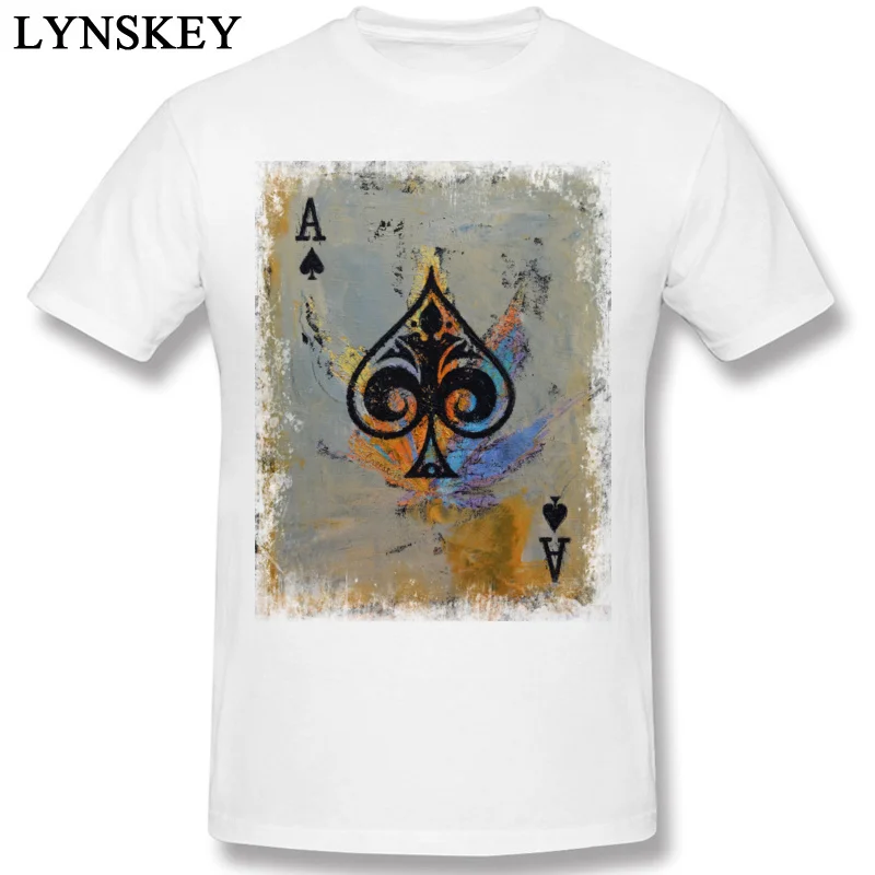T Shirt Short Sleeve Geek 2017 Hot Sale ACE Round Collar 100% Cotton Adult Summer/Fall Tops Shirts Geek Tee Shirts Top Quality white