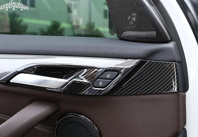 Для BMW X1 F48 2016 18 Автомобильный интерьер дверная ручка Чаша Крышка отделка блесток