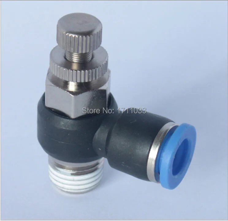 tube 8mm 3/8 BSPT thread Air Flow Control Valve,speed controller, pneumatic fittingin Pneumatic