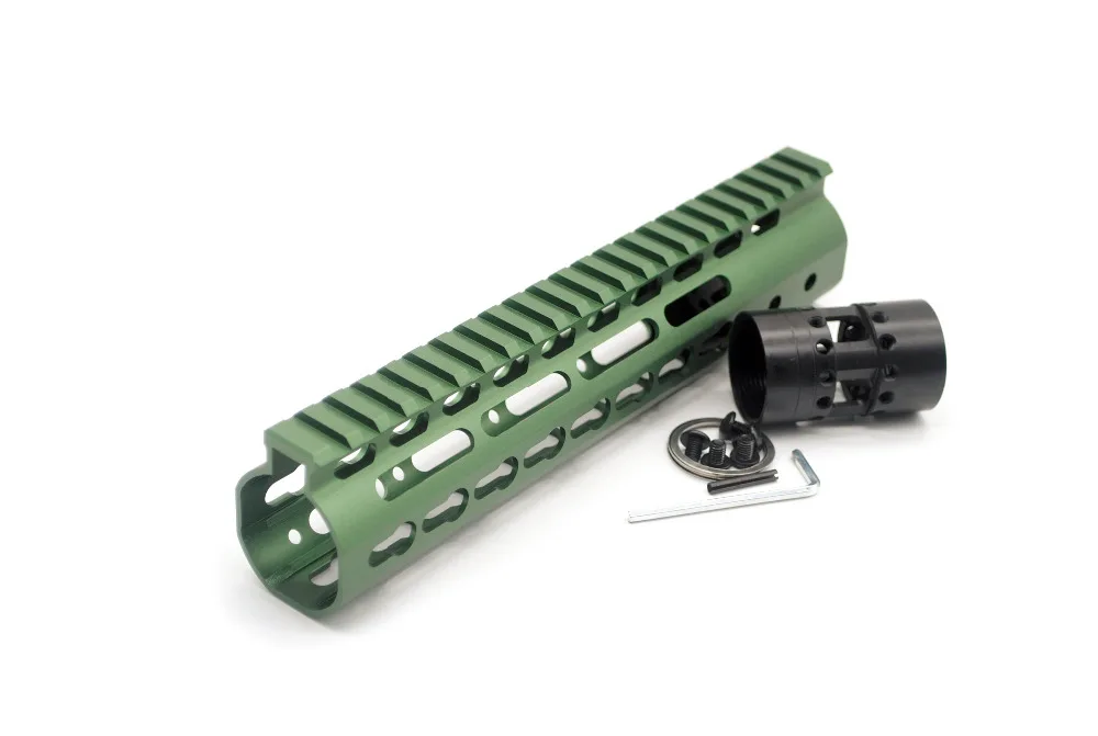 AR15 Free Float 9 дюймовый страйкбол оливково зеленый Keymod перила с бочковой гайкой