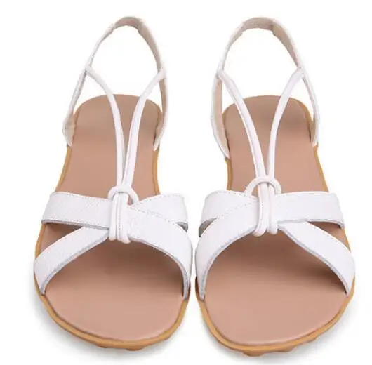 

2016 Summer New Women Sandals Fashion Simple And Comfortable Leather  Flats Women Shoes Free shipping