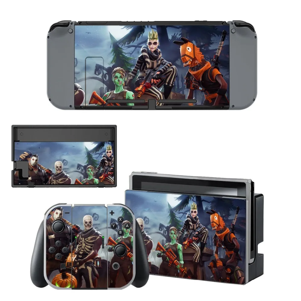 Виниловая наклейка для Nintendo Switch консоль NS + контроллер подставка держатель