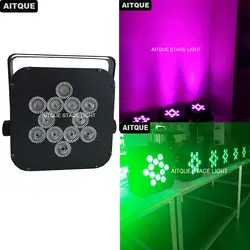 6 шт. Disco lights цена литиевая батарея сцены par 12x18 Вт rgbwauv розовый СИД Свадьба беспроводной dmx par светлый цвет меняется