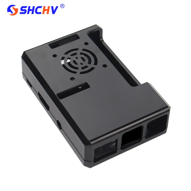 

Raspberry Pi Model B+ Plus ABS Case Transparent Black / Red / Blue Clear Box Cover with Fan Hole Design for Raspberry Pi 3