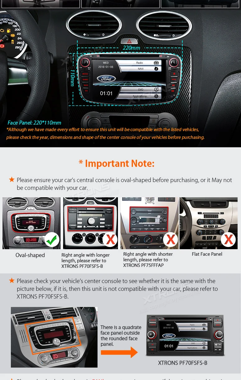 Flash Deal 7" Special Car DVD for Ford S-Max 2008-2011 & Galaxy II 2006-2011 & Focus II 2008-2011 with Original UI/Original Appearance 3