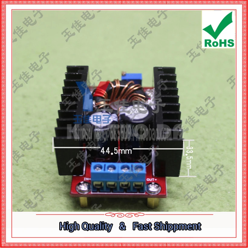 DC-DC, высокая мощность, регулируемый Повышающий Модуль, зарядное устройство, 12 В до 60 В-90 в, 100 Вт, блок питания, преобразователь, усилитель, 0,08 кг