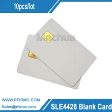 SLE4428 карта с чипом IC ISO7816 ПВХ умной микросхемой чипом микропроцессорные карты 30mil глянцевый