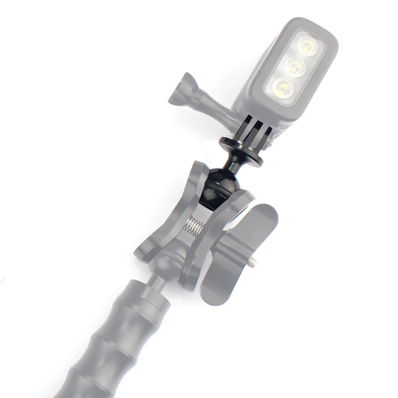  CNC Aluminum Ball Head Base Adapter Diving rotary base For GoPro Hero 5 4 3+ 3 2 1 Sjcam Xiaomi YI Sports camera Accessories (3)
