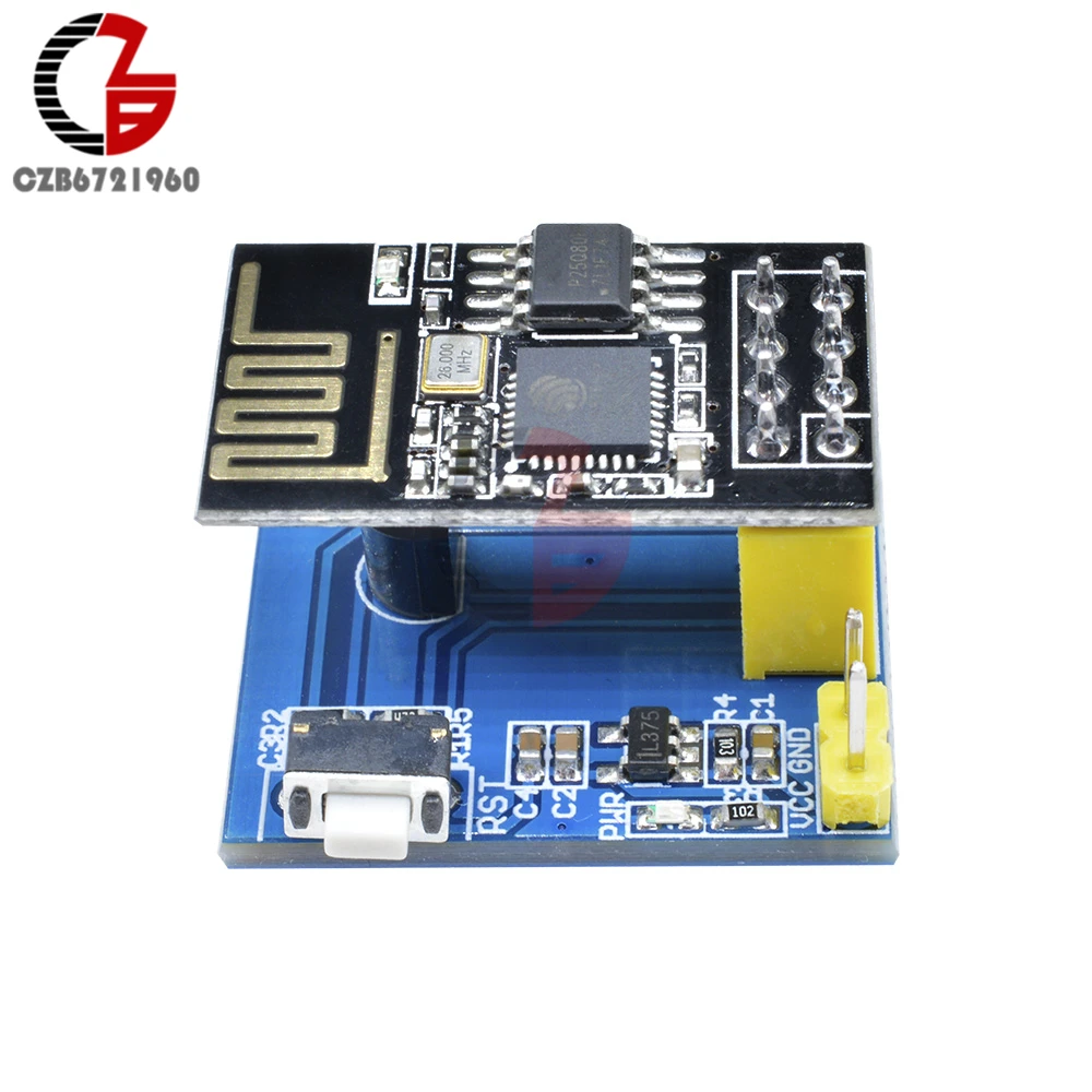 Wi Fi модуль ESP8266 ESP 01S ESP01S Беспроводной Модуль DS18B20 датчик температуры для умного