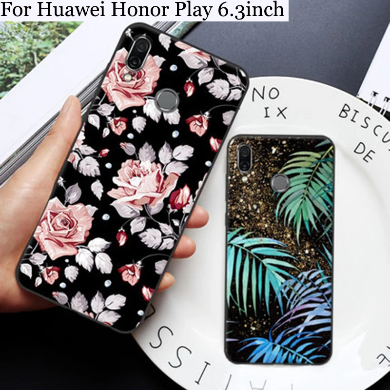 Чехол для Huawei Honor Play Purecolor с милым мультяшным рисунком мягкий чехол HonorPlay COR-AL00