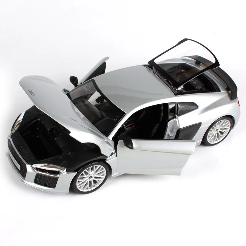 Maisto 1:18 audi r8 v10 plus красно синий литой автомобиль 245*115*65 литье под давлением для