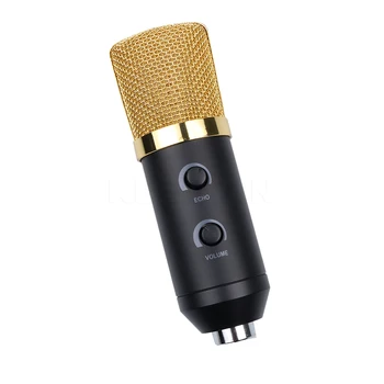 

kebidu USB Condenser Sound Recording Microphone Wired Radio Broadcasting Microphone with Stand for Chatting Singing Karaoke