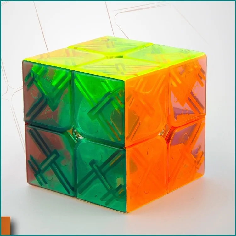 Moyu Yongjun Yupo 2x2x2 прозрачный кубик Macaron sitkcelress Competition обучающая игрушка или хороший подарок для детей