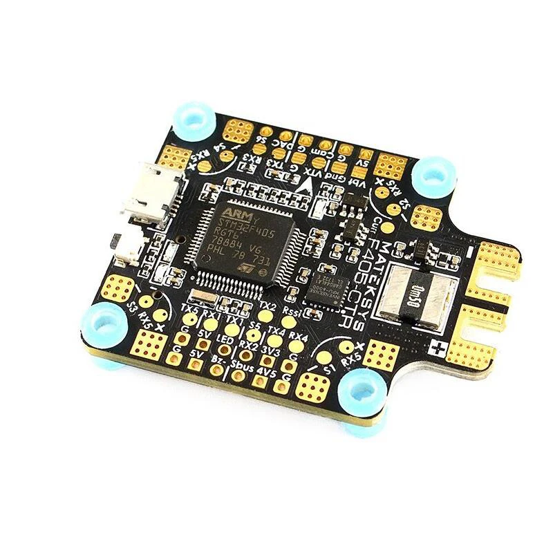 

Matek Systems BetaFlight F405-CTR Flight Controller Built-in PDB OSD 5V/2A BEC Current Sensor for RC Drone For RC Multicopter
