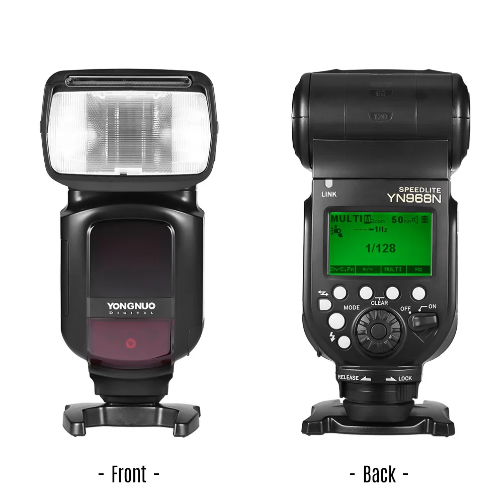 YONGNUO YN968N Беспроводная вспышка Speedlite YN968 N ttl оснащен светодиодный светильник для Canon Nikon DSLR совместим с YN622N YN560