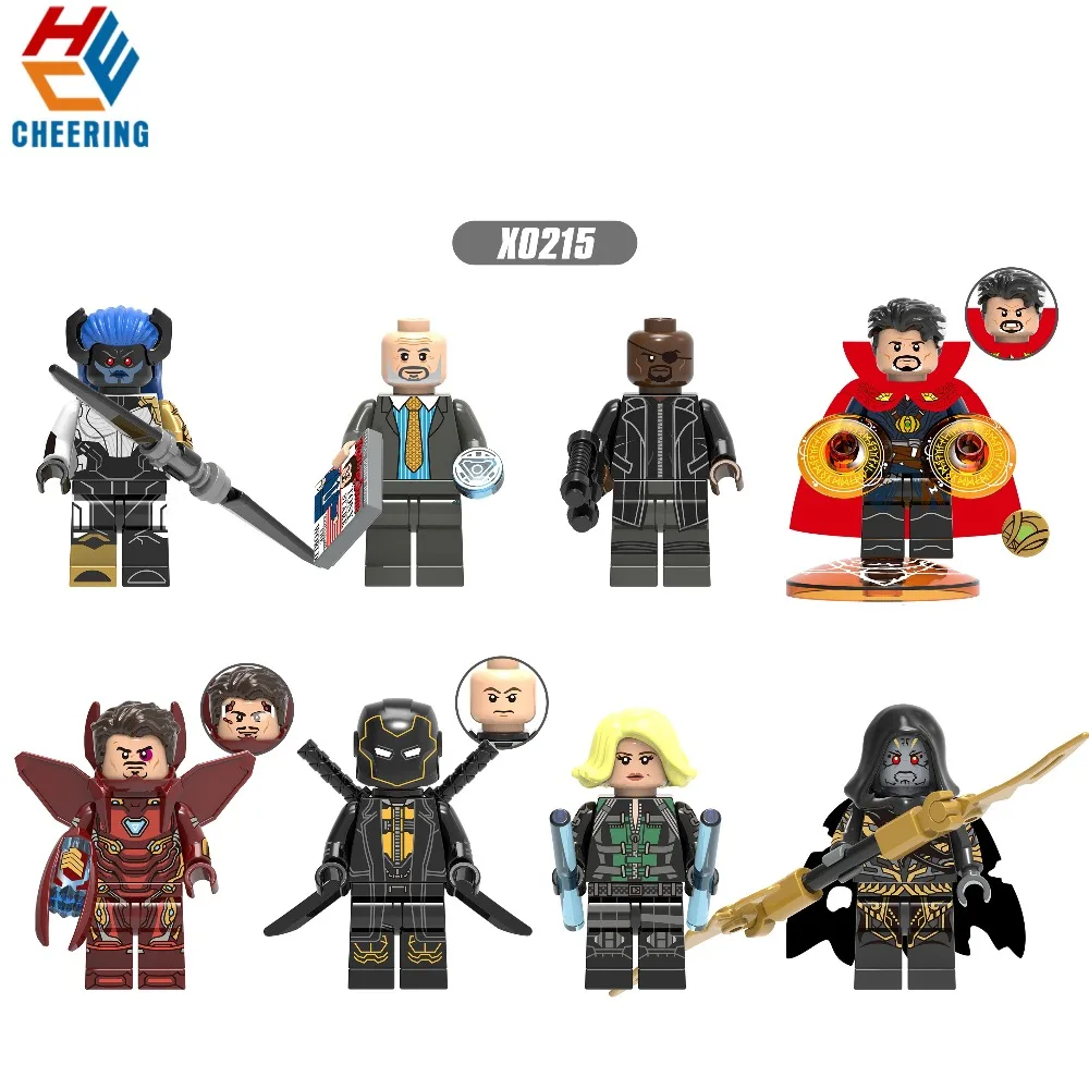 

Single Sale Building Blocks Super Heroes Black Widow Doctor Strange Proxima Midnigh Figures Bricks Dolls Toys for Children X0215