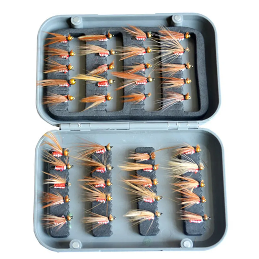 2015 new40pcs/sets fly fishing lure set Artificial Insect bait trout
