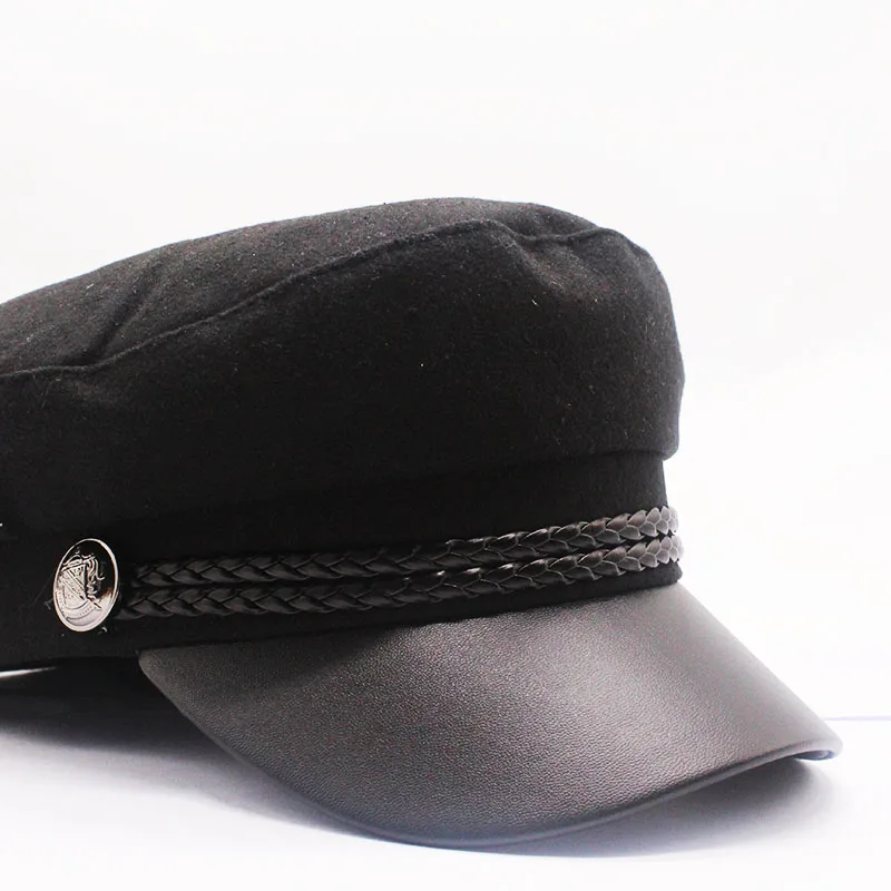 de lã estilo britânico quente retro newsboy