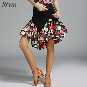

fashion Latin dance acrobatics skirt national standard dance performance skirts for women free shipping