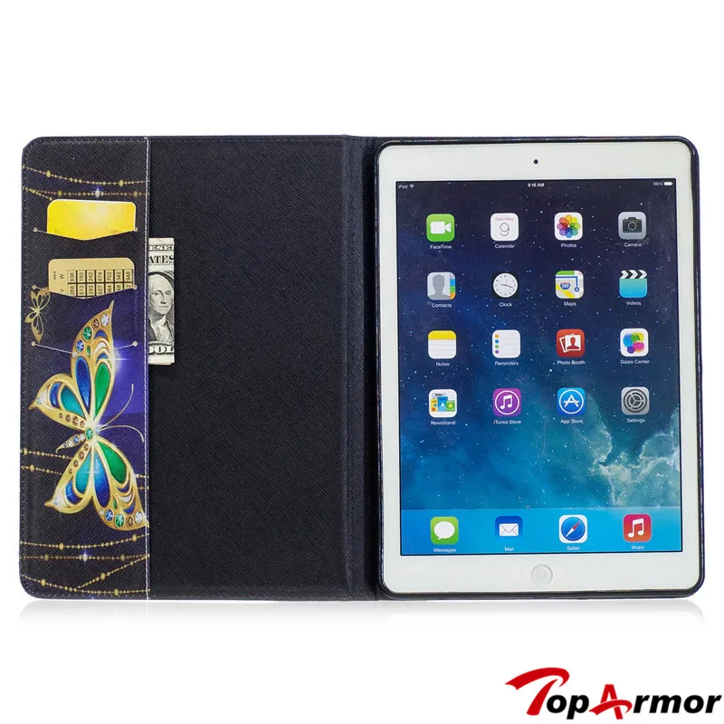 Toparmor чехол для Apple iPad Air Smart PU кожа силиконовый чехол подставка Flip дети Обложка для iPad 5 A1474 1475 1476