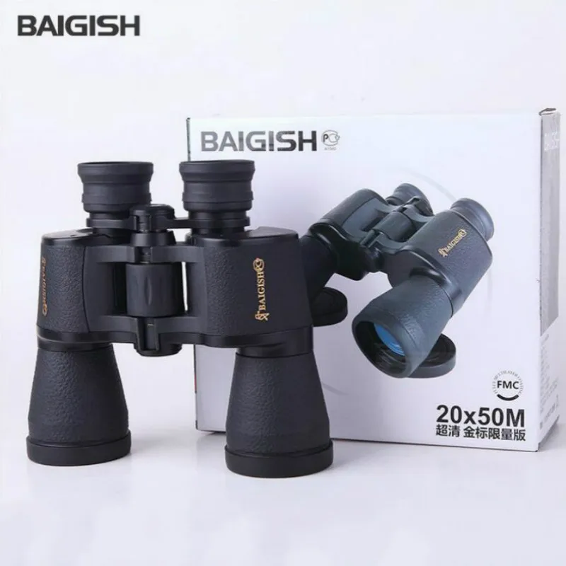 Русский Бинокль Baigish 20x50 Hd мощный Военный бинокль с высоким зумом телескоп Lll ночного видения для охоты кемпинга