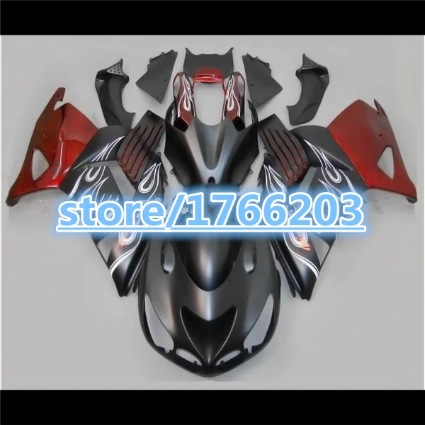 

Fairing kits For KAWASAKI NINJA ZX14R 2006 2007 2008 2009 2010 2011 white flames black ZZR1400 ZX-14R 06-11 06 07 08 09 10 11