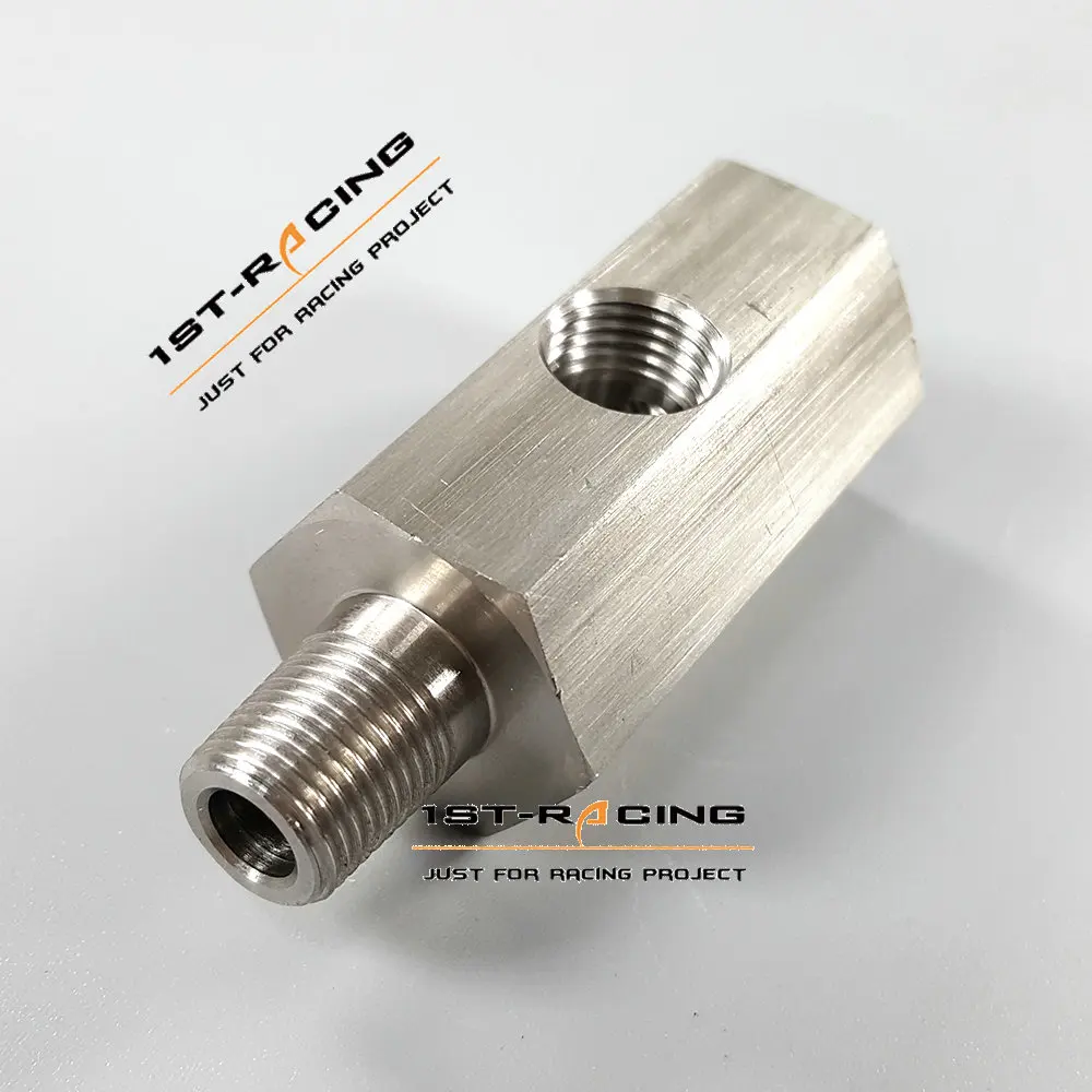 1/8 "BSPT-Öldrucksensor-T-Stück an NPT-Adapter Turbo Zuleitung Spur HN 1/8 "BSPT-Öldrucksensor-T-Stück an NPT-Adapter Turbo Zuleitung Spur HN