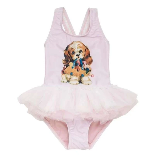 Baby Girls Dogs Cats Swimwear 2019 Girls TUTU Swimsuit Kids One Pieces