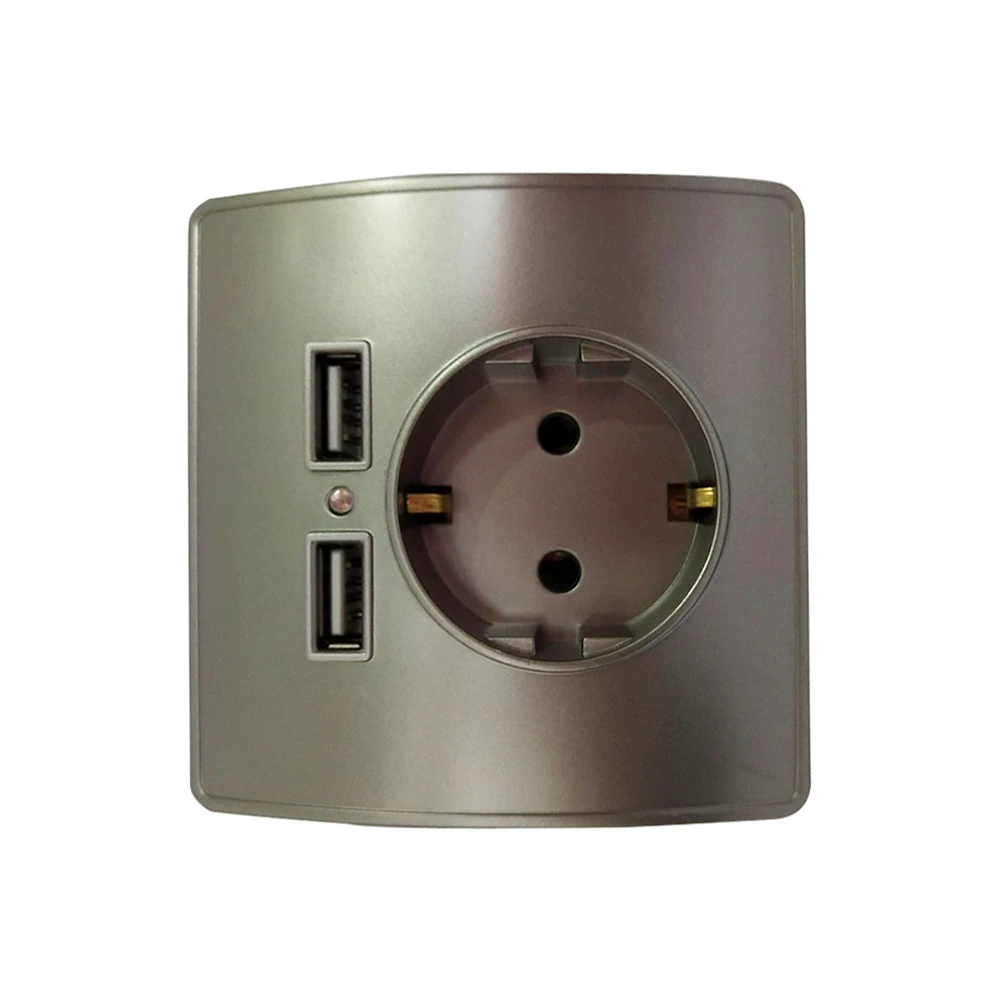 Настенное зарядное устройство с двумя Usb портами 5 В 2 А|Электрические розетки| |