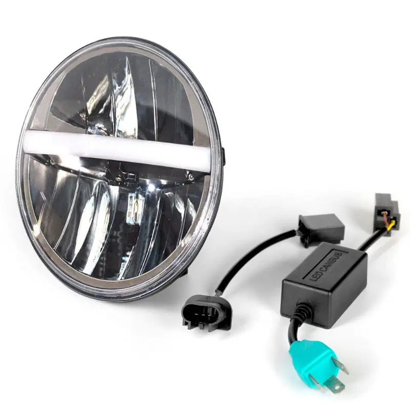 

2Pcs 7inch Hi/Lo LED Projector Headlight Bulb DRL and Turn Signal for Jeep Wrangler JK YJ TJ CJ