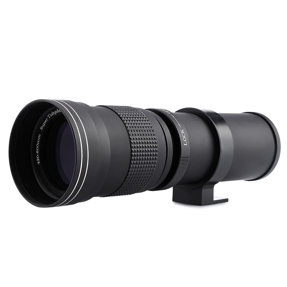 

Original Camera Lens 420 - 800MM F/8.3 - 16 Super Telephoto Manual Zoom Lens with Adapter for Canon EOS EF Camera