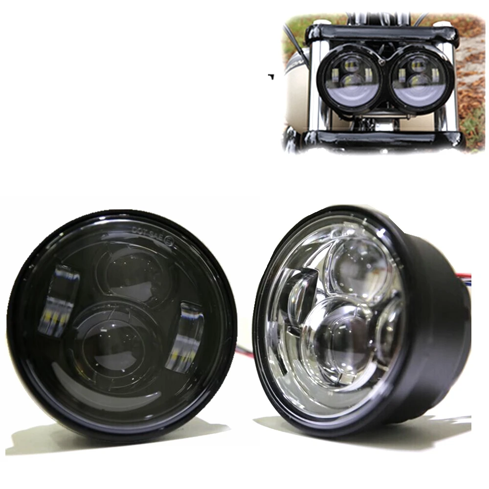 

LED Dyna Fat Bob Dual Headlight 40W Motorcycle Headlamp for Motorcycle