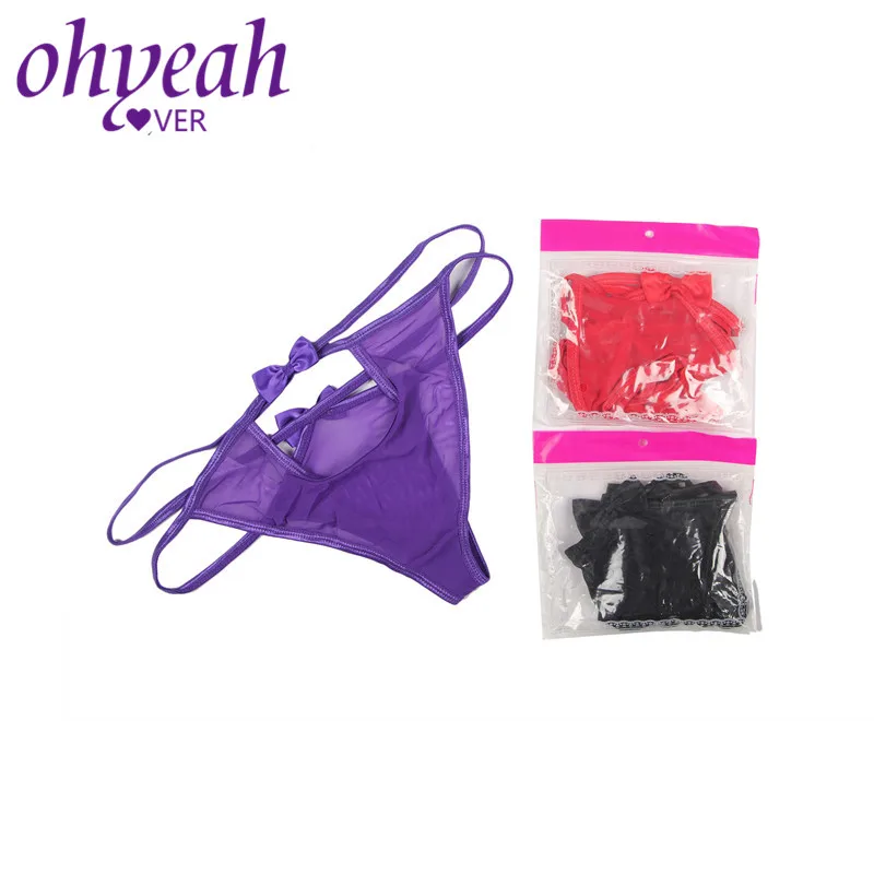 Ohyeahlover однотонные милые G стринги на бретельках сексуальные женские прозрачные