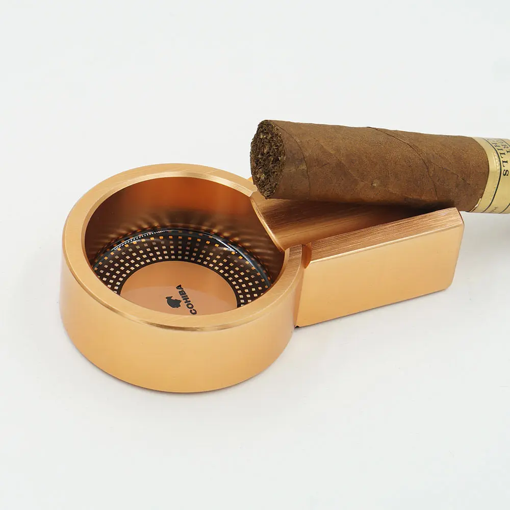 Titanium Vintage Antislip Travel Tobacco Cigar Cigarette Holder Ashtray