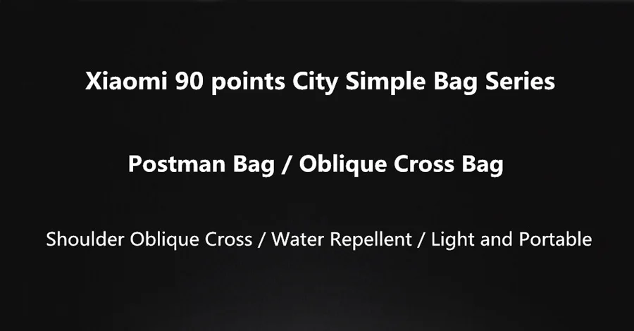 Xiaomi 90 простой город Messager сумка/сумка большая емкость Повседневная через плечо водонепроницаемый рюкзаки для мальчиков и девочек