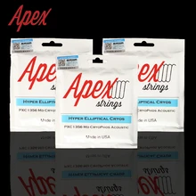 APEX Hyper-Elliptical Cryos PXC Series Cryogenic Phosphorus Bronze Acoustic Guitar Strings Made in USA APEX Hyper-Elliptical Cryos PXC Series Cryogenic Phosphorus Bronze Acoustic Guitar Strings Made in USA