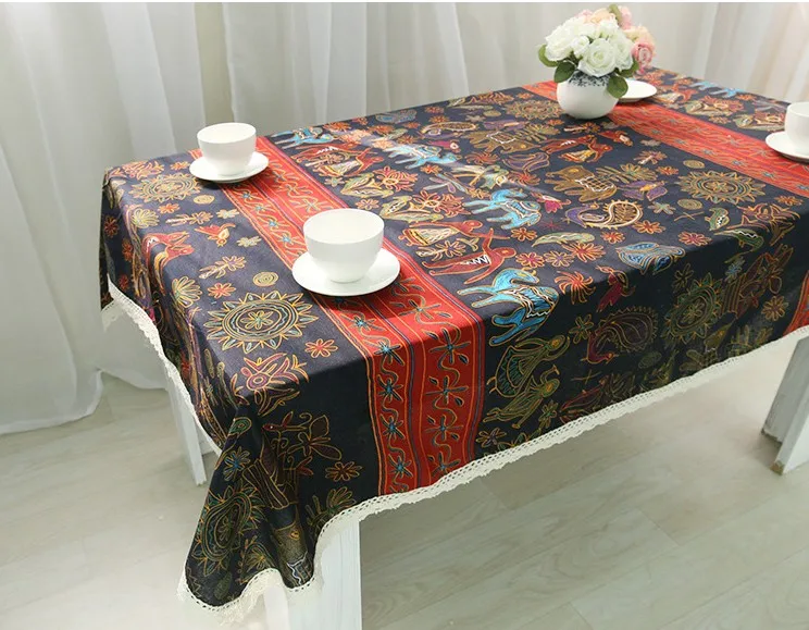 2016 New Arrival Table Cloth Bohemian life High Quality Lace Tablecloth