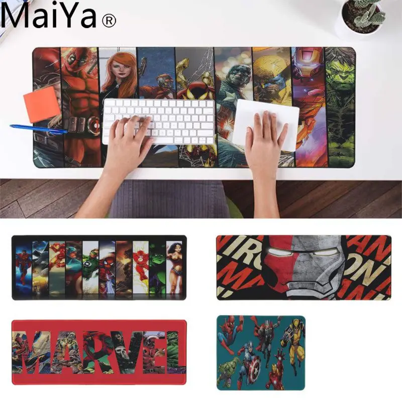 

MaiYa High Quality marvel comics Keyboard Gaming MousePads Rubber Mouse Durable Desktop Mousepad