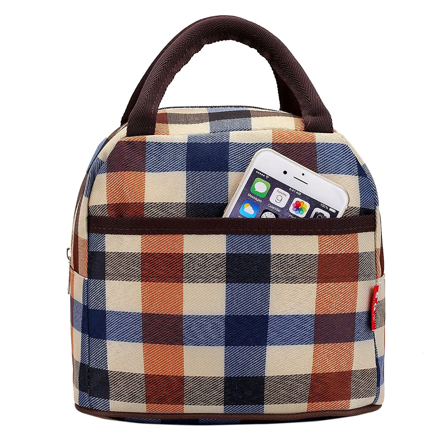 Polyester Lunch Bag Box Package Tote Purse For Women S Photo Color