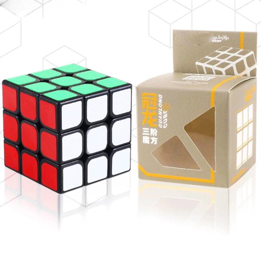 Волшебный куб 3x3 скоростной Магнитный куб 5,6 см черный и белый Оригинальный скоростной куб для детей обучающая игрушка