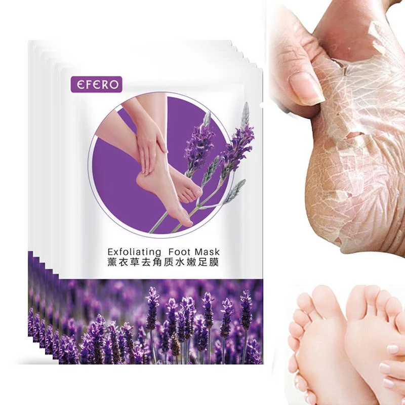 

EFERO Exfoliating Foot Mask Peeling Foot Cream for Heels Remove The Skin Exfoliation for Feet Care Mask Spa Socks for Pedicure