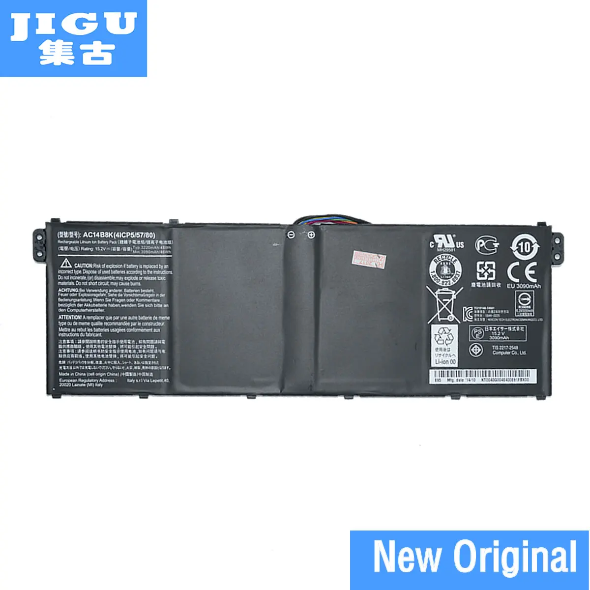 Скидка JIGU новый оригинальный 15,2 V 48Wh Аккумулятор для ноутбука acer для Aspire V3 V3 371 V3 371 30FA AC14B8K